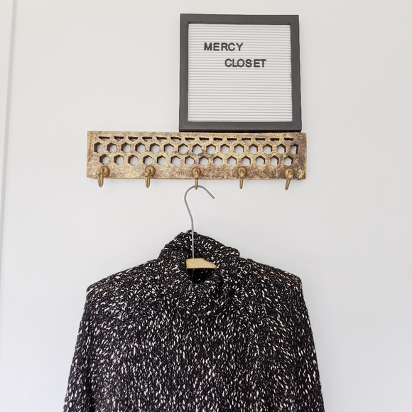 Zara knit | black & White chunky knit tunic dress⭐ - Picture 4 of 7